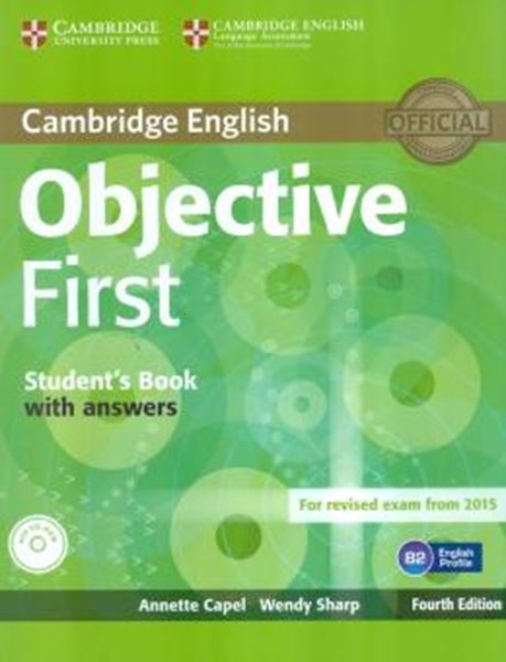 Picture of CAMBRIDGE ENGLISH OBJECTIVE FIRST SB WITH ANSWERS & CD-ROM - 4TH ED