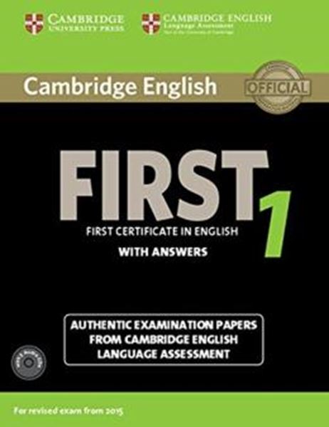 Picture of CAMBRIDGE ENGLISH FIRST 1 STUDENT´S BOOK WITH ANSWERS AND AUDIO CD