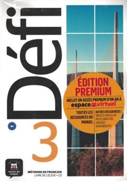 Picture of DEFI 3 - LIVRE DE L´ELEVE PREMIUM + CD-B1