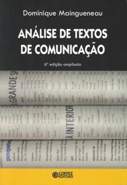 Imagem de ANALISE DE TEXTOS DE COMUNICACAO - 6º ED