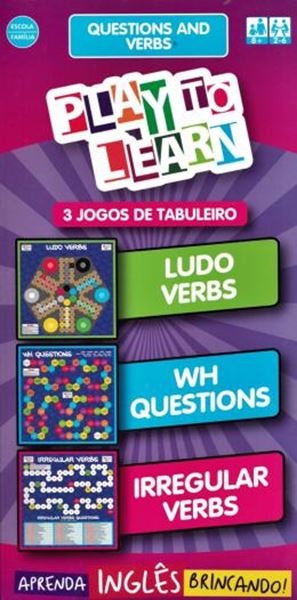 Picture of PLAY TO LEARN - QUESTIONS AND VERBS  - 3 JOGOS DE TABULEIRO - LUDO VERBS - WH QUESTIONS - IRREGULAR VERBS.