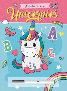 Imagem de COL. ESCREVA E APAGUE - ALFABETO COM UNICORNIOS