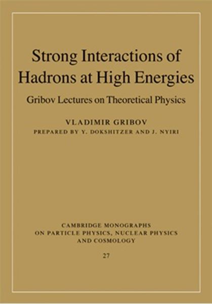 Picture of STRONG INTERACTIONS OF HADRONS AT HIGH ENERGIES