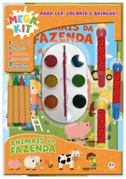 Imagem de ANIMAIS DA FAZENDA - LER, COLORIR E BRINCAR