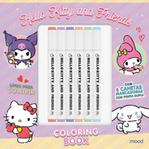Picture of COLECAO COMFY GOODS - HELLO KITTY AND FRIENDS - LIVRO DE COLORIR (COLORING BOOK)