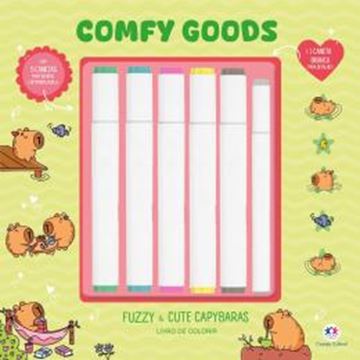 Imagem de FUZZY AND CUTE CAPYBARAS - LIVRO DE COLORIR COM MARCADORES
