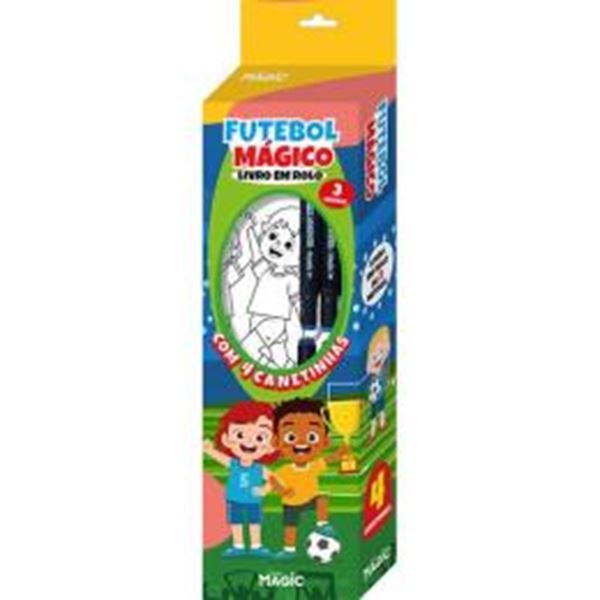 Picture of LIVRO ROLO FUTEBOL MAGICO 3M COM 4 CANETAS