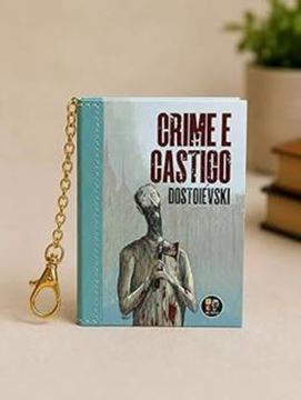 Imagem de BOOK CHARM - CRIME E CASTIGO - LIVRO CHAVEIRO